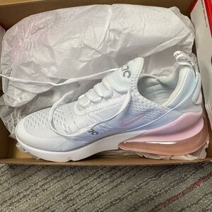 Nike Kids Air Max White and Pink Sneakers